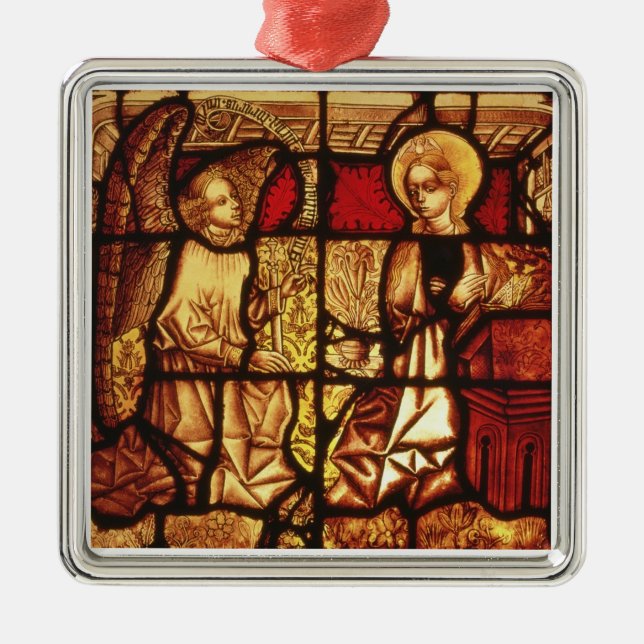 Ornement En Métal Fenêtre en verre teinté dépeignant l'annonce, G (Devant)