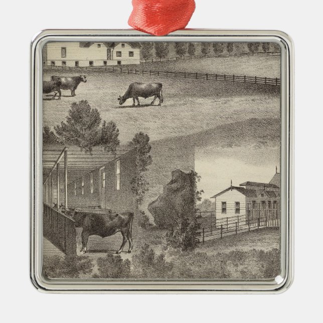 Ornement En Métal Ferme de Cranmoor, Toms River, NJ (Devant)