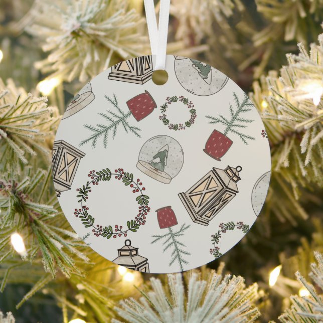 Ornement En Métal Ferme d'hiver (Insitu)