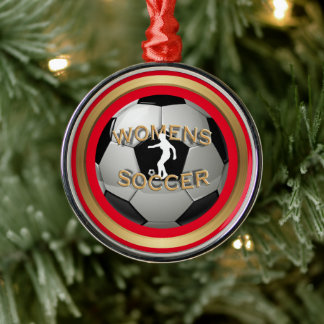 Ornement En Métal Fête du bal de football féminin