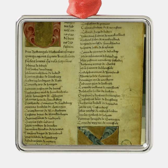 Ornement En Métal Feuille d'inscription de Martin Luther (Devant)