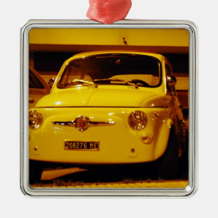 Ornement En Métal Fiat 500 Abarth.
