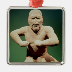 Ornement En Métal Figurine d'un lutteur