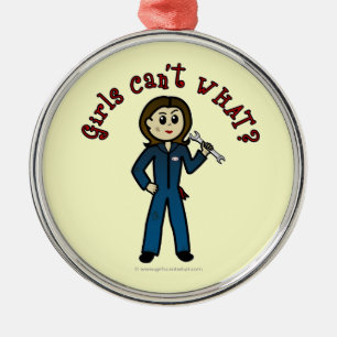 Ornement En Métal Fille mécanique légère