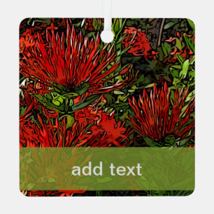 Ornement En Métal Firebush Plant 