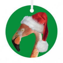 Flamant rose de Noël