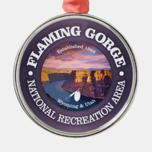 Ornement En Métal Flaming Gorge NRA (rd)