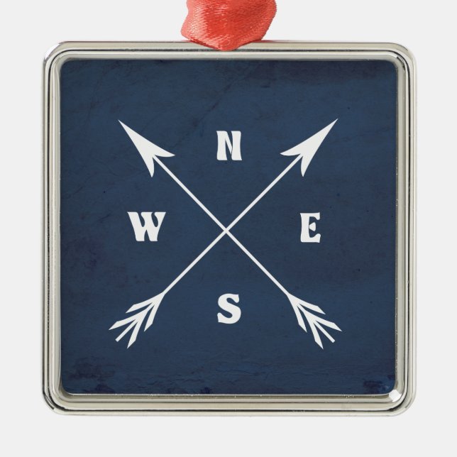 Ornement En Métal Flèches compass (Devant)