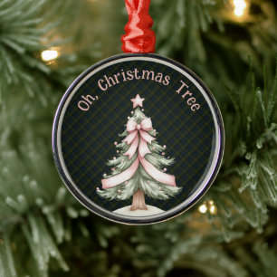 Ornement En Métal Fletcher de Dunans Noël au tartan écossais
