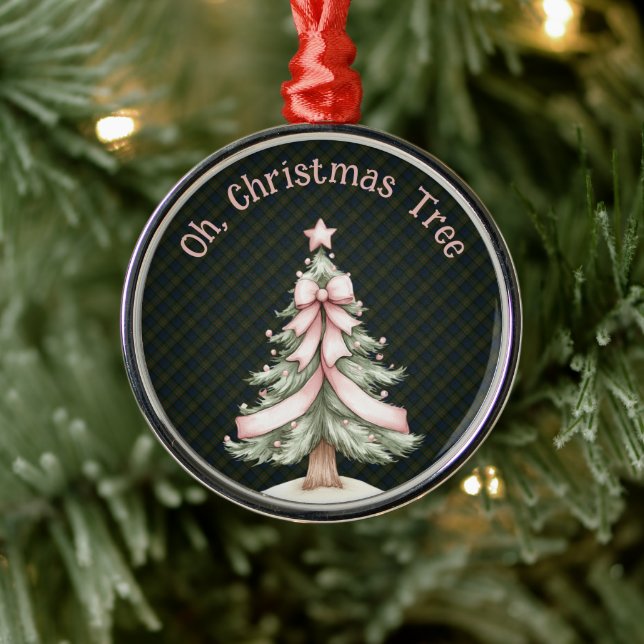 Ornement En Métal Fletcher of Dunans Scottish Tartan Christmas (Arbre)