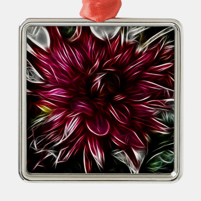 Ornement En Métal Fleur Crimson (Devant)