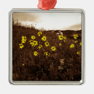 Ornement En Métal Fleurs de soleil