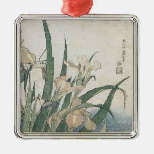 Ornement En Métal Fleurs d'iris et sauterelle, c.1830-31