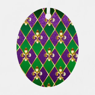 Ornement En Métal Fond de bijoux Mardi Gras