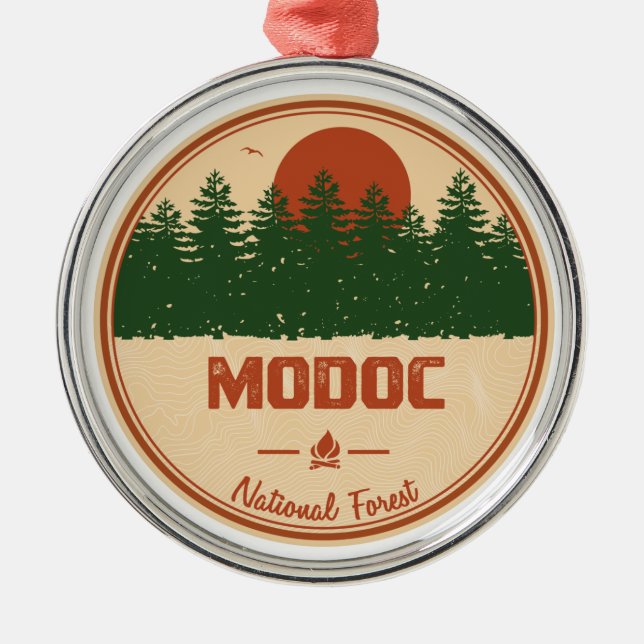 Ornement En Métal Forêt nationale du Modoc (Devant)