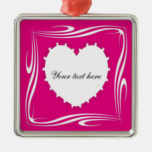 Ornement En Métal Forme cardiaque