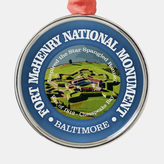 Ornement En Métal Fort McHenry (NM) (Devant)