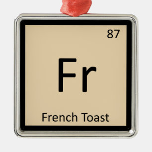 Ornement En Métal Fr - Symbole de table périodique de la chimie du p