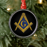 Ornement En Métal Freemason Masonic Carré et Compass Freemasony<br><div class="desc">Freemason,  ornement masonique. Carré et boussole,  franc-maçonnerie,  or. Masonique,  freemason,  freemasons,  maçon,  maçons,  Noël.</div>