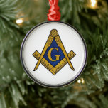 Ornement En Métal Freemason Masonic Carré et Compass Freemasony<br><div class="desc">Freemason,  ornement masonique. Carré et boussole,  franc-maçonnerie,  or. Masonique,  freemason,  freemasons,  maçon,  maçons,  Noël.</div>