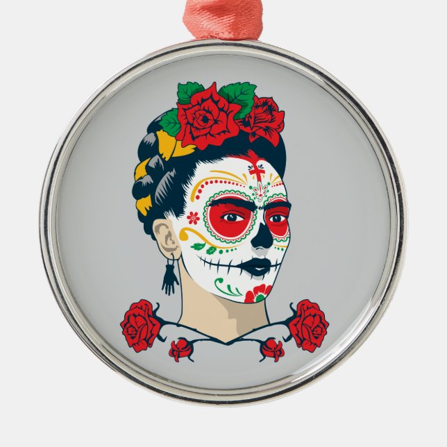 Ornement En Métal Frida Kahlo | El Día de los Muertos (Devant)