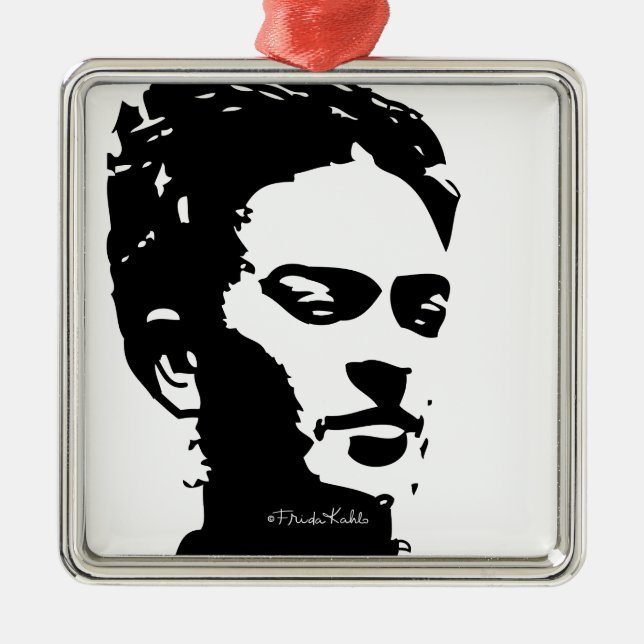 Ornement En Métal Frida Shadow Portrait (Devant)
