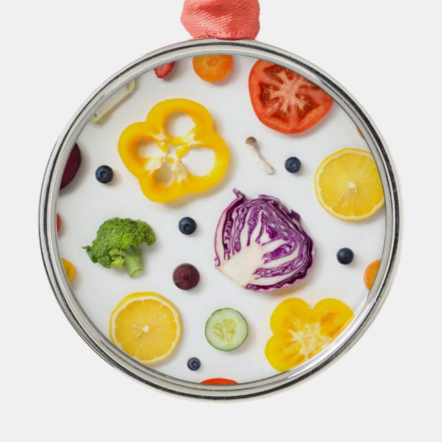 Ornement En Métal Fruits et légumes (Devant)