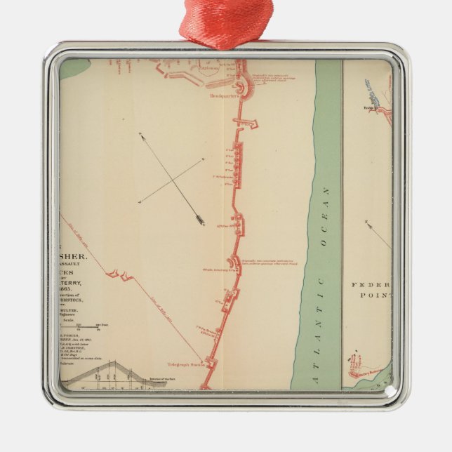 Ornement En Métal Ft Fisher (Devant)