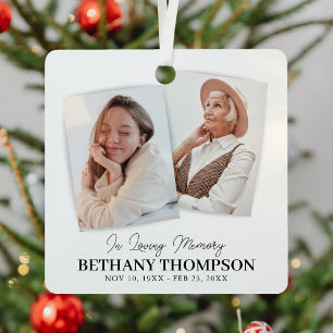 Ornement En Métal Funérailles 2 Photo Hommage commémoratif