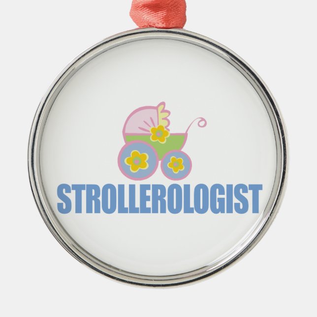 Ornement En Métal Funny Baby Stroller (Devant)