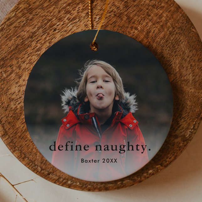 Ornement En Métal Funny Enfants Famille 2 Photo Noël (Funny kids photo christmas tree ornaments.)