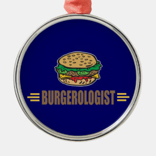 Ornement En Métal Funny Hamburger