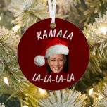 Ornement En Métal Funny Kamala Harris Face Santa Hat Noël<br><div class="desc">Funny Kamala Harris Face Santa Hat Noël</div>