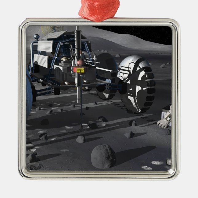 Ornement En Métal Futures missions d'exploration spatiale (Devant)