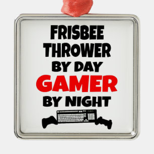Ornement En Métal Gamer Frisbee Thrower