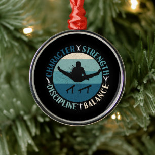 Ornement En Métal Garçons Gymnastique Caractère Force Discipline