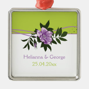 Ornement En Métal Gardien vert mariage vert violet rose sauvage