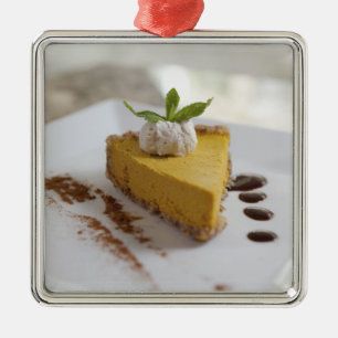 Ornement En Métal Gâteau au fromage et citrouille