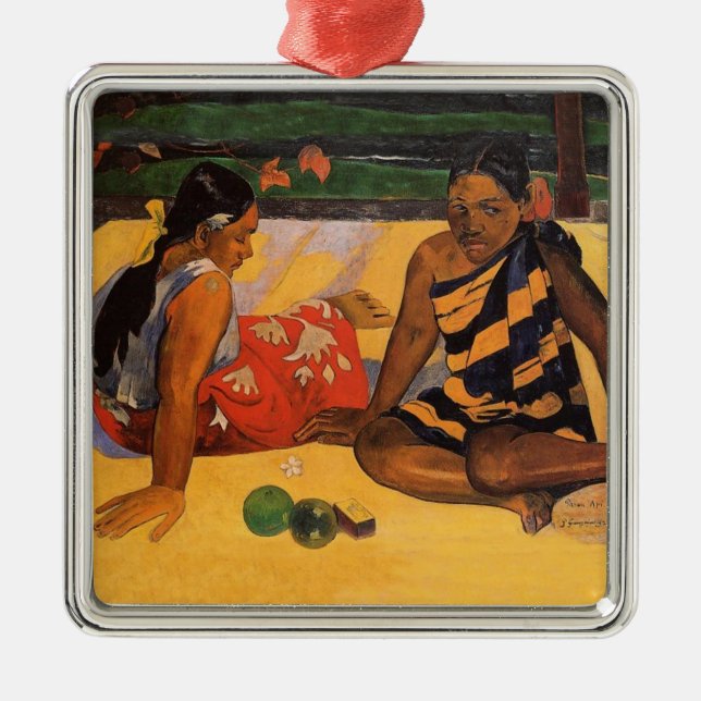 Ornement En Métal Gauguin French Polynesia Tahiti Women Painting (Devant)