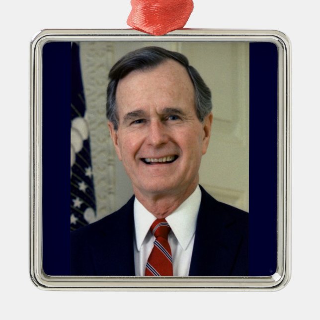 Ornement En Métal George H. W. Bush 41e Président (Devant)