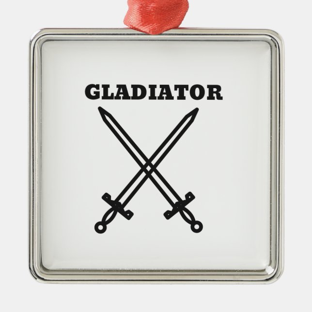 Ornement En Métal Gladiateur (Devant)