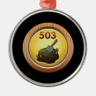 Ornement En Métal Glitch Achievement obsessive compulsive re peater.