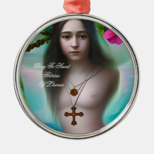 Ornement En Métal gloire à saint thérien de lisieux