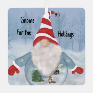Ornement En Métal Gnome Winter Wonderland