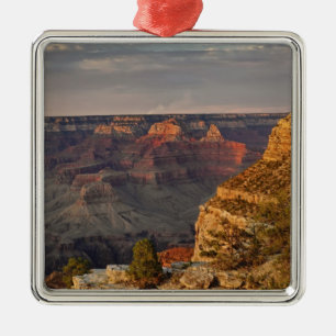 Ornement En Métal Grand Canyon depuis la rive sud au coucher du sole