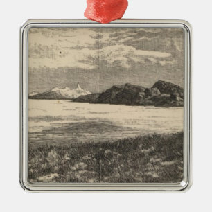 Ornement En Métal Grand désert du lac Salt