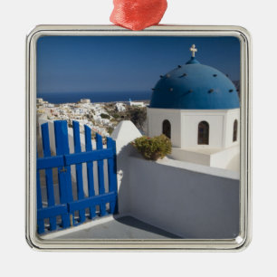 Ornement En Métal Grèce et île grecque de Santorin depuis le