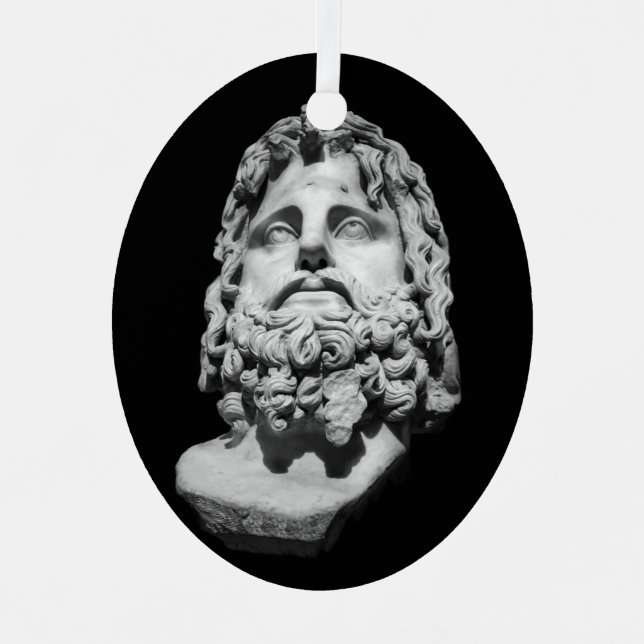 Ornement En Métal Greco Roman Bust (Recto)
