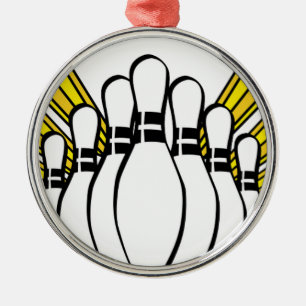 Ornement En Métal Grève de jeu d'équipe d'entraîneur de bowling de