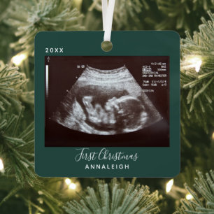 Ornement En Métal Grossesse Ultrasum Photo Premières fêtes de Noël